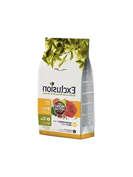 Düşük Tahıllı Sığır Etli Köpek Maması - 3 Kg Orta Irk için ürün görseli 1