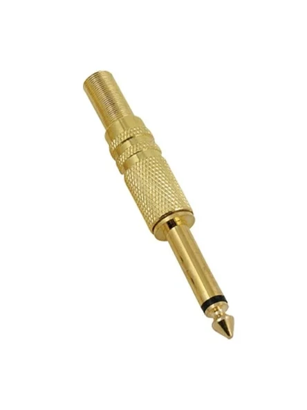 6.3 mm Mono Gold Gitar Jack, Şık ve Fonksiyonel ürün görseli 1
