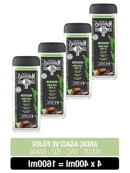 4 x 400 ml Ardıç Ağacı ve Füjer Duş Jeli Seti - Resim 2