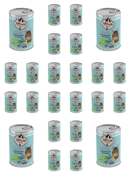 Yetişkin Kedi Maması, 24 Adet Etli Kıyılmış 415 Gr Konserve ürün görseli 1