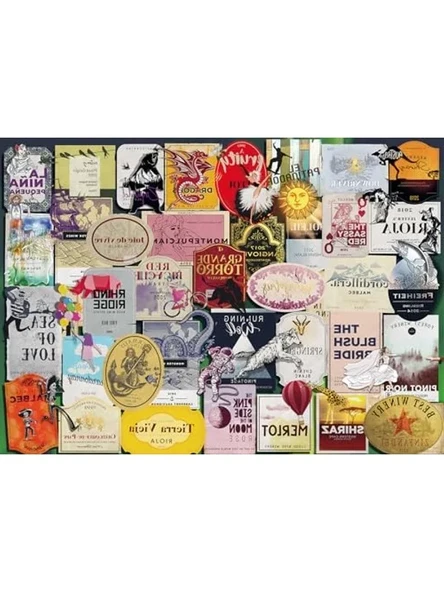 Yetişkinler İçin 1000 Parça Puzzle Etiket Seti - Eğlenceli Aktivite ürün görseli 1
