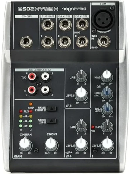 5 Kanallı Analog Akış Mikseri, Ses Yönetimi İçin Pratik Çözüm ürün görseli 1