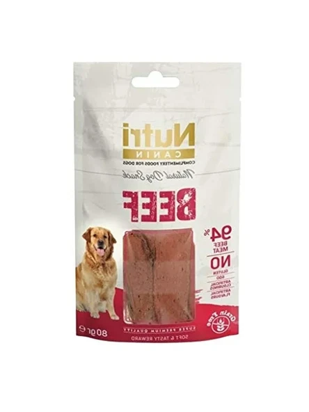 Tahılsız Biftekli Köpek Ödülü, %94 Et İçeriği, 80 Gr ürün görseli 1