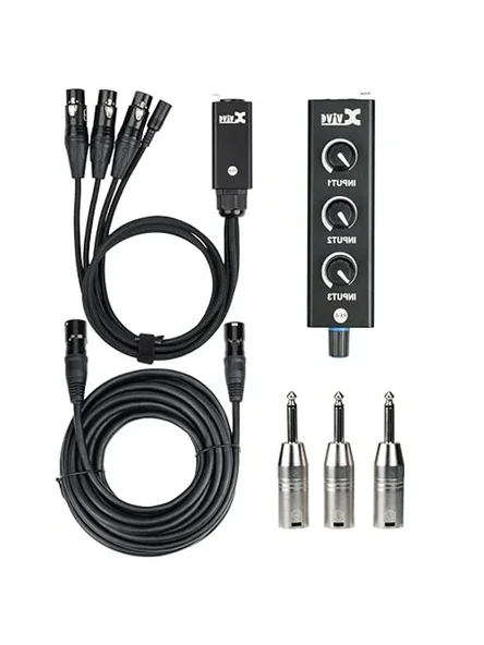 Portatif 3-Kanal Kişisel Mixer Sistemi ile Ses Kontrolü ürün görseli 1