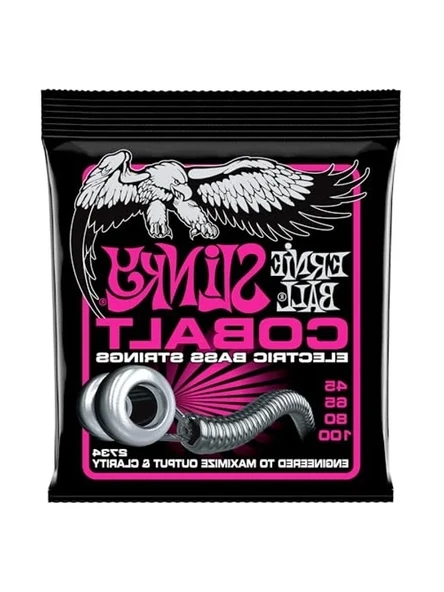 Ernie Ball P02734 Süper Slinky Kobalt Elektrik Bas Telleri, Ölçü 45-100 ürün görseli 1