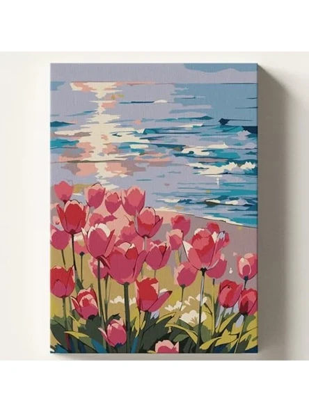 Kendin Yap Sayılarla Boyama Seti 40x50 cm Temalı Tuval ve Fırça ürün görseli 1