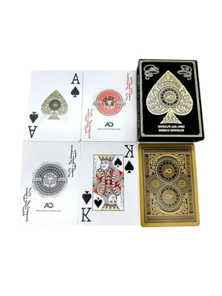 Büyük Boy Su Geçirmez Oyun Kağıdı, Jumbo Blackjack İskambil Seti ürün görseli 1