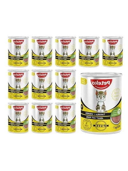 Tavuklu Pate - Yetişkin Kedi Konservesi, 400 Gr x 12 Adet ürün görseli 1