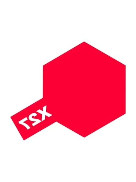 X-27 Clear Red Parlak Akrilik Boya (10 Ml) - Resim 2