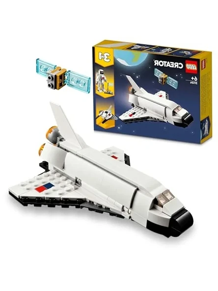 LEGO Creator Uzay Mekiği 31134-6 Yaş ve Üzeri Çocuklar İçin Astronot ve Uzay Gemisi Modelleri İçeren Yaratıcı Oyuncak Yapım Seti (144 Parça) ürün görseli 1