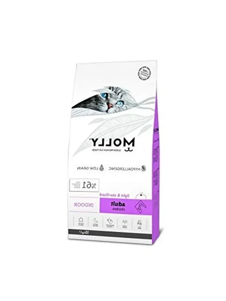 Sterilize edilmiş tavuklu kedi maması, 15 kg, besleyici içerik ürün görseli 1
