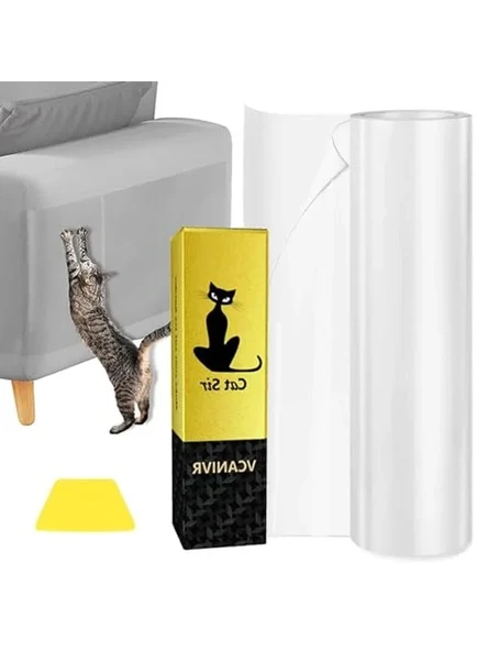 5 m x 20 cm Kendinden Yapışkanlı Kedi Tırmalama Folyosu, Koruma Amaçlı ürün görseli 1