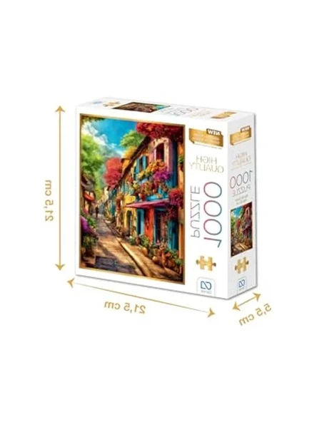 Renkli Evler 1000 Parça Puzzle, 48x68 cm Boyutunda Profesyonel Yapboz ürün görseli 1