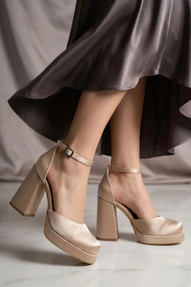 Papuçcity Moda Zen 03512 Kadın Topuklu Abiye Ayakkabı ürün görseli 1