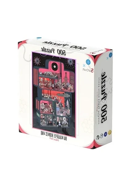 500 Parça Eğlenceli Puzzle - Bu Kulüpte Herkes Var Temalı ürün görseli 1