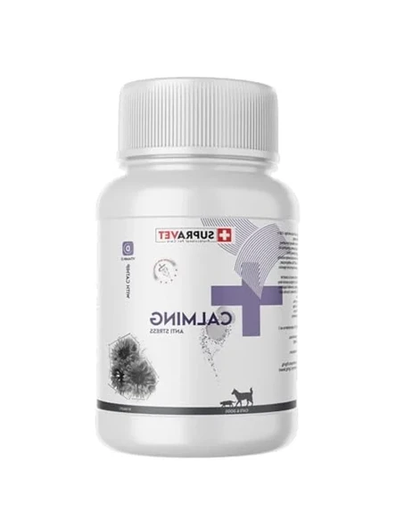 Supravet Kedi ve Köpekler için Sakinleştirici Calming Tablet + VİTAMİN D (75 Tablet) ürün görseli 1