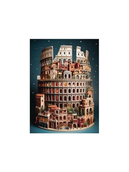 Colosseum Temalı 1000 Parça Puzzle: Eğlenceli Zeka Geliştirici Oyun ürün görseli 1