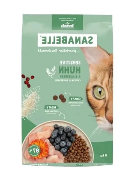 8 kg Hassas Tüylü Kedi Maması, Tavuk İçerikli ürün görseli 1