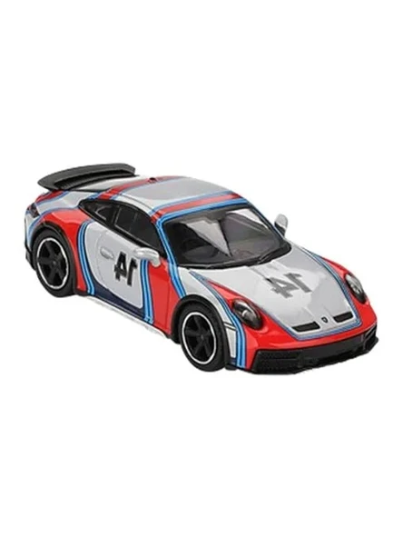 Metallic Buz Grisi Porsche 911 Dakar Modeli, 1/64 Ölçek ürün görseli 1