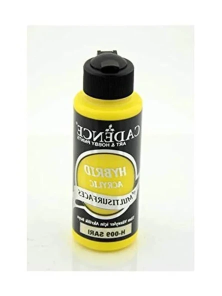 120ml Sarı Akrilik Boya, Yüksek Kalite Sanat Malzemesi ürün görseli 1