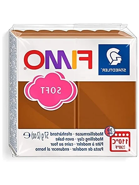 Polimer Kil: 57 gr Caramel Renkli Fimo Soft ile Yaratıcı Projeler için ürün görseli 1
