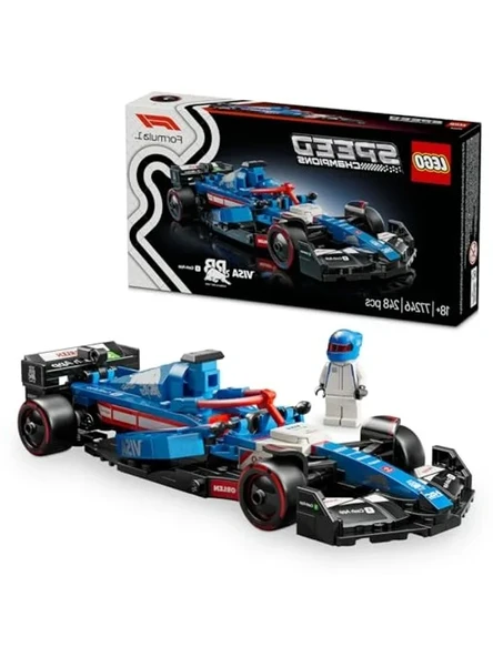 LEGO Speed Champions Visa Cash App RB VCARB 01 F1 Yarış Arabası 77246 – Yetişkinler için RB Kıyafeti ve Kanatlı Kask Giyen Sürücü Minifigürü İçeren Koleksiyonluk Yaratıcı Model Yapım Seti (248 Parça) ürün görseli 1