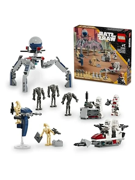 Savaş Paketi Seti: 215 Parça, 4 Minifigür ve 5 Droid ile Zenginleştirilmiş Oyun ürün görseli 1