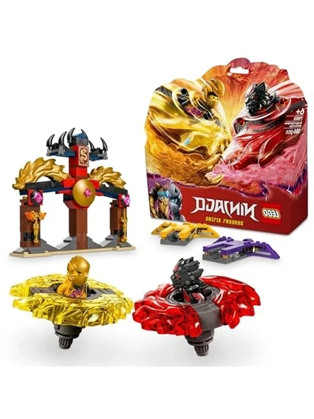 LEGO NINJAGO Ejderha Spinjitzu Savaş Paketi 71826-6 Yaş ve Üzeri Çocuklar için 2 Ninja Minifigürü İçeren Yaratıcı Oyuncak Yapım Seti, Doğum Günü Hediyesi (186 Parça) ürün görseli 1