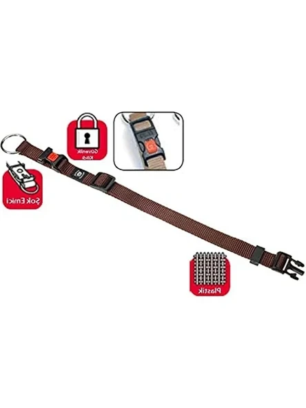Kahverengi 30-45 cm Kilitli Boyun Tasma, 15 mm Kalınlık ürün görseli 1