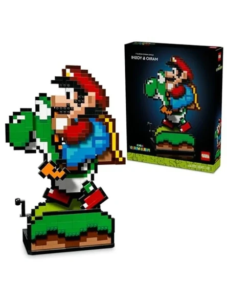 LEGO Super Mario Super Mario World: Mario ve Yoshi 71438 - Yetişkinler için Sergilenebilir Koleksiyonluk Yapım Seti (1215 Parça) ürün görseli 1