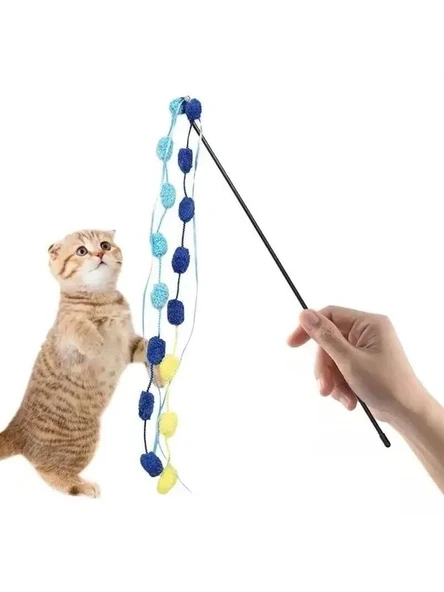 Kaliteli Olta Kedi Oyuncağı - 50 Cm Sopa ile Eğlenceli ürün görseli 1