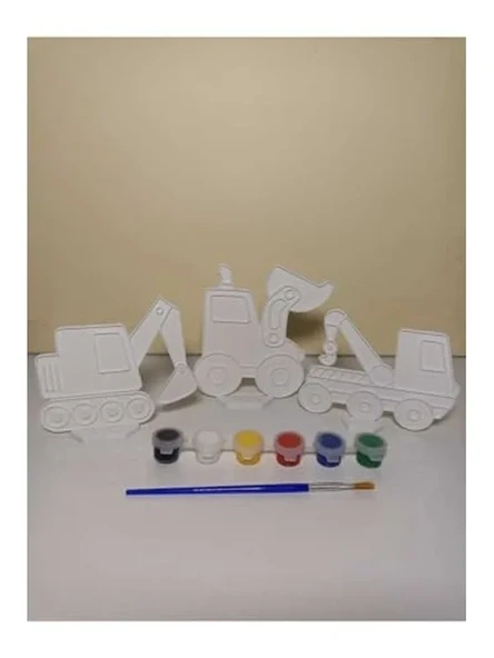 3 Adet 9-12 cm Boyutunda Boyama Etkinliği için Plastik Kalem Seti ürün görseli 1