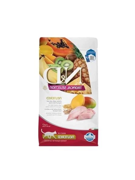 1.5 kg Tavuklu Tropikal Meyveli Kısırlaştırılmış Kedi Maması ürün görseli 1