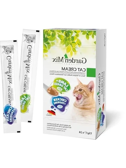 Kedi Kreması, Tavuk ve Kuzu Aromalı, 15 Gr X 24 Adet ürün görseli 1