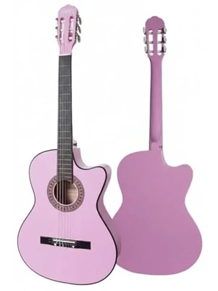 Sap Ayarlı Lila Renk Klasik Gitar Seti, 4/4 Boy Yetişkinler için ürün görseli 1