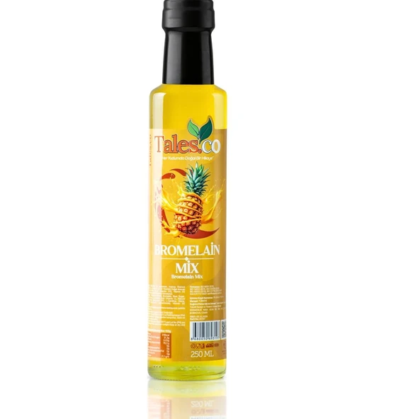 Talesco Tales.co Bromelain Mix - Ananas Özlü Bitkisel Karışım Arındırıcı Içecek 250 ml ürün görseli 1