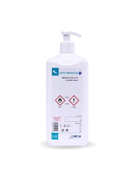 Cilt Dostu Hızlı Etkili Antiseptik Dezenfektan 1 Litre, %80 Etanol İçerikli ürün görseli 1