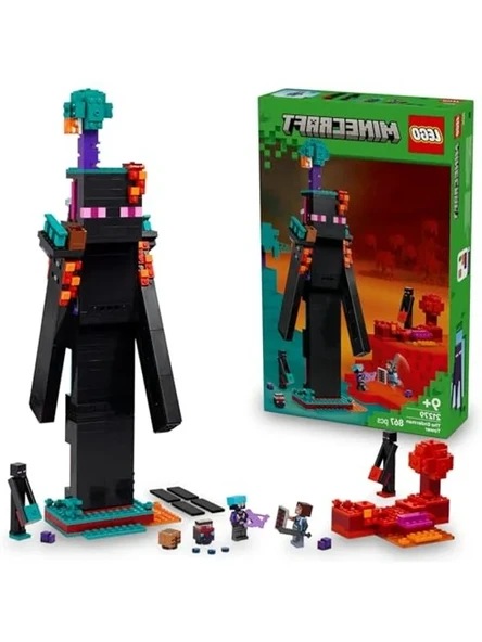 LEGO Minecraft Enderman Kulesi 21279 - Video Oyunu Seven 9 Yaş ve Üzeri Çocuklar için Minecraft Temalı Kule İçeren Yaratıcı Oyuncak Yapım Seti, Doğum Günü Hediyesi (867 Parça) ürün görseli 1