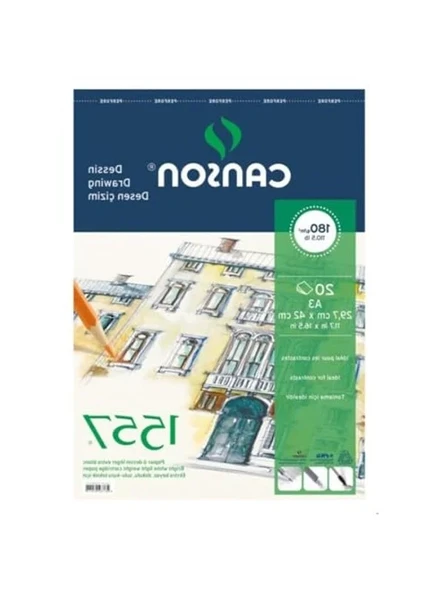 A4 20 Yaprak Üstten Spiralli 180 Gr Resim Defteri ürün görseli 1