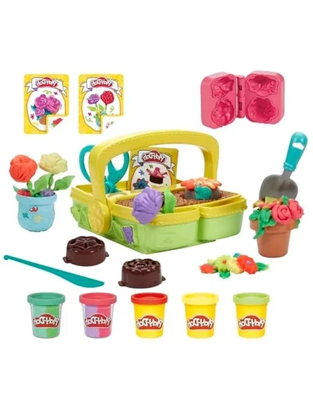 Play-Doh Blooming Flowers Oyun Seti ürün görseli 1