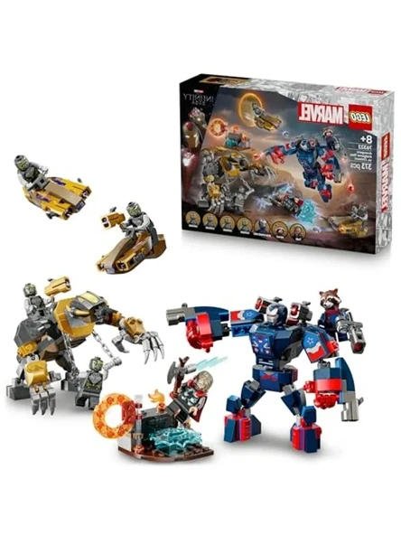 Marvel Avengers Thor ve Chitauri Savaş Seti, 373 Parça Yaratıcı Oyuncak ürün görseli 1