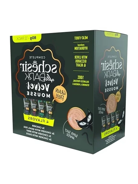 Yetişkin kedi pouch çeşit paketi, tavuk & bıldırcın, 12x80g ürün görseli 1