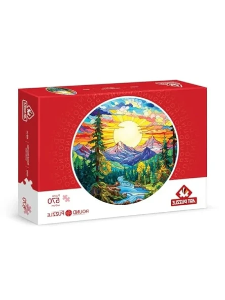 570 Parça Yuvarlak Camdan Alpler Puzzle ürün görseli 1