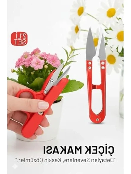 Hassas Budama Seti, Ultra Keskin Çiçek ve Bitki Makası ile 2 Parça ürün görseli 1