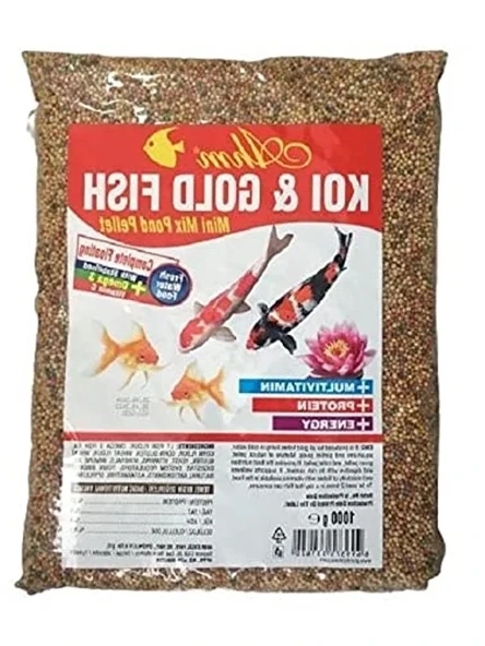 1 kg Koi ve Japon Mix Yem, Akvaryum Balıkları İçin Özel Karışım ürün görseli 1