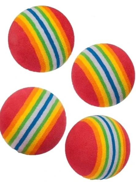 Diğer Diş Çıkarma Oyuncaklarıyla Birlikte Gökkuşağı Top, 4.2 Cm ürün görseli 1