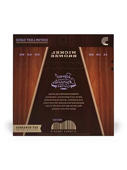 Nickel Bronze Akustik Gitar Tel Seti, Custom-Lite Seçenekle - Resim 2