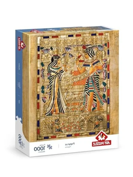 Papirüs Temalı 1000 Parça Puzzle, Eğlenceli Sanat Etkinliği ürün görseli 1
