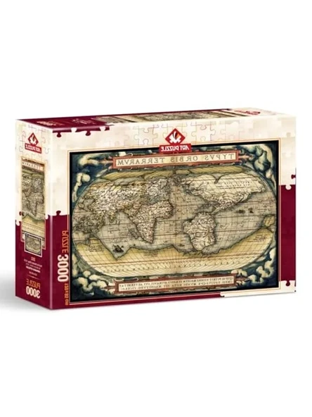 İlk Modern Atlas Temalı 3000 Parça Puzzle - Resim 3