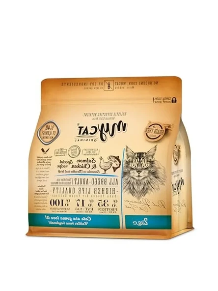 Tahılsız somonlu ve tavuklu kedi maması, 2 kg, besleyici ürün görseli 1